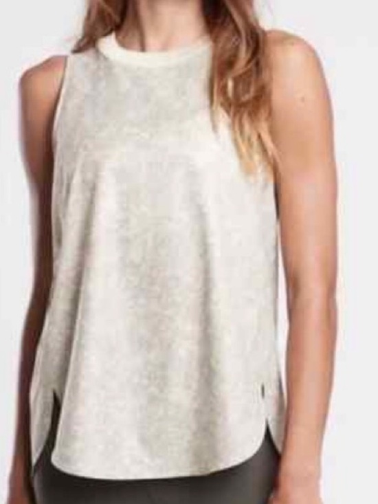 Athleta Tops - Athleta Zephyr Refined Tank Snakeskin Print Small Viper Reptile Cream